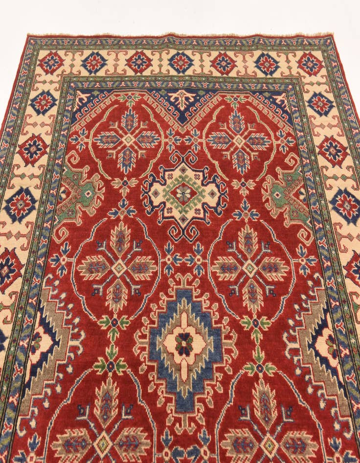 Detail image of  5' 8 x 8' 2  Hand Knotted Kazak Rug