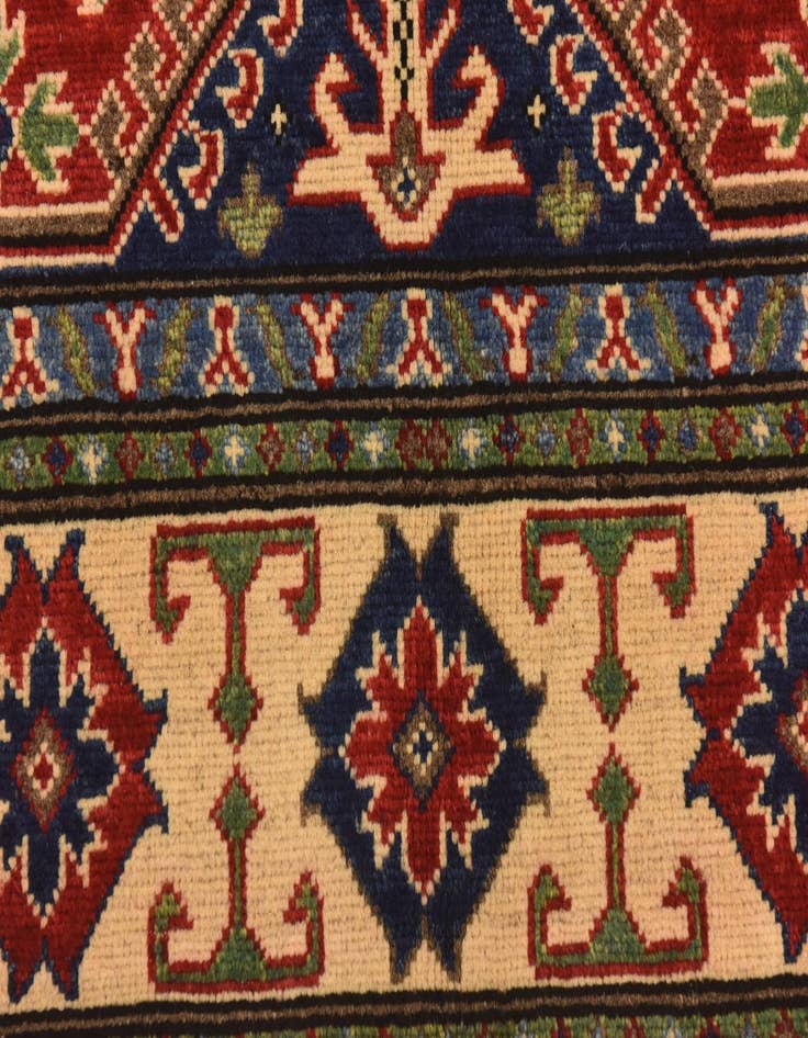 Detail image of  5' 8 x 8' 2  Hand Knotted Kazak Rug