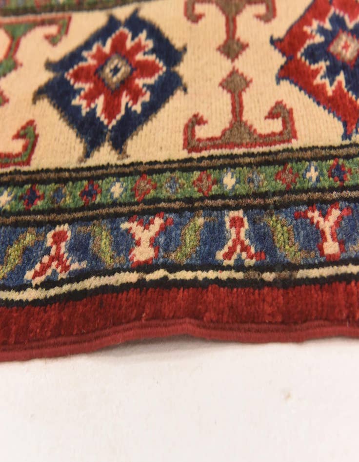 Detail image of  5' 8 x 8' 2  Hand Knotted Kazak Rug