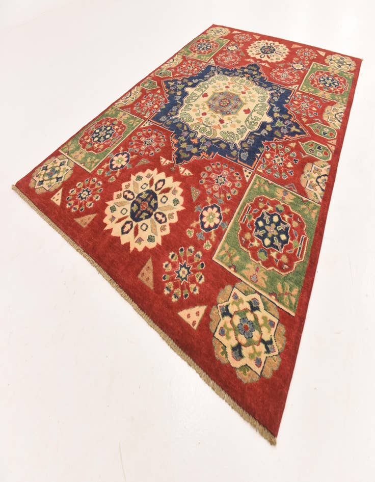 Detail image of  5' 7 x 8' 3  Hand Knotted Kazak Rug