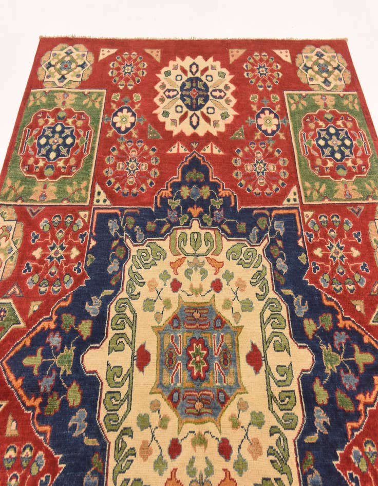 Detail image of  5' 7 x 8' 3  Hand Knotted Kazak Rug