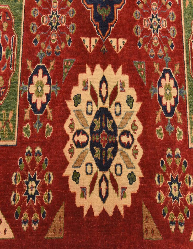 Detail image of  5' 7 x 8' 3  Hand Knotted Kazak Rug