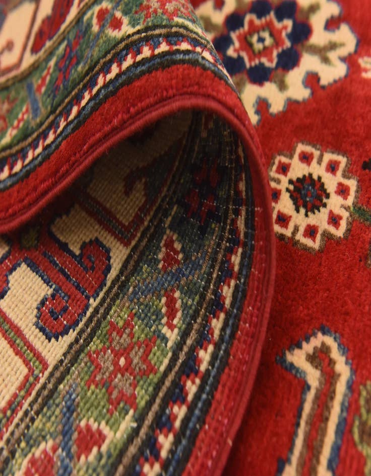 Detail image of  5' 7 x 7' 10  Hand Knotted Kazak Rug