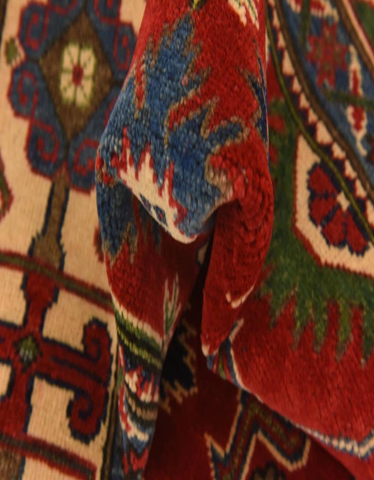 Detail image of  5' 7 x 7' 10  Hand Knotted Kazak Rug