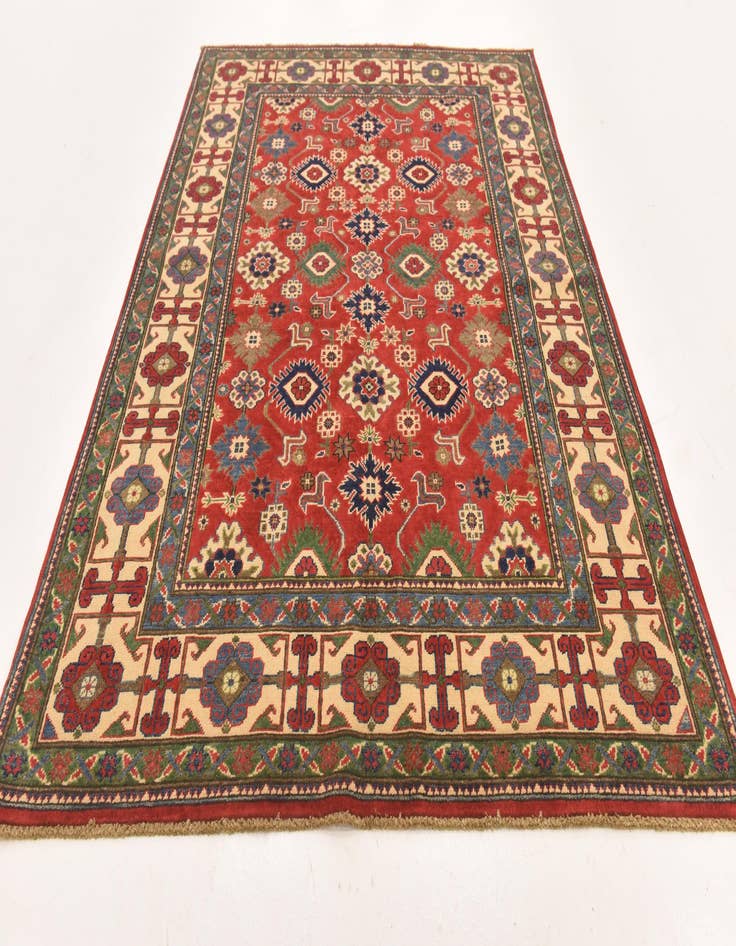 Detail image of  5' 7 x 7' 10  Hand Knotted Kazak Rug