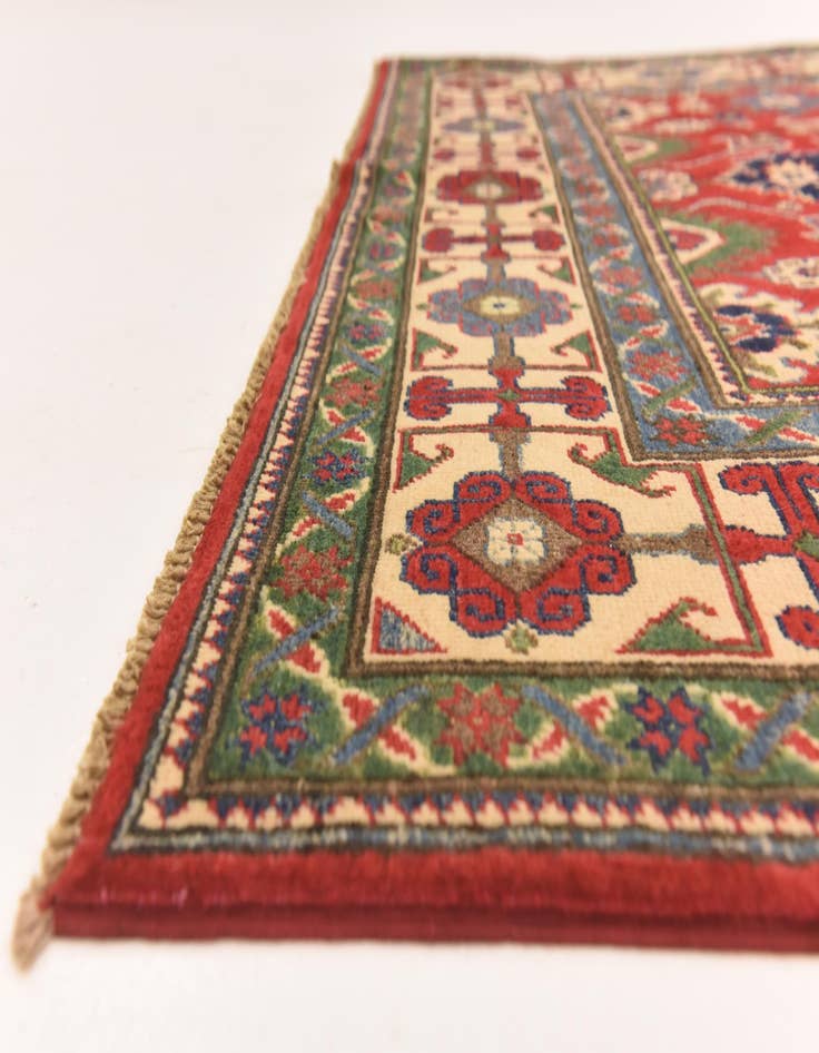 Detail image of  5' 7 x 7' 10  Hand Knotted Kazak Rug