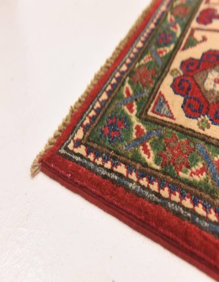 Detail image of  5' 7 x 7' 10  Hand Knotted Kazak Rug