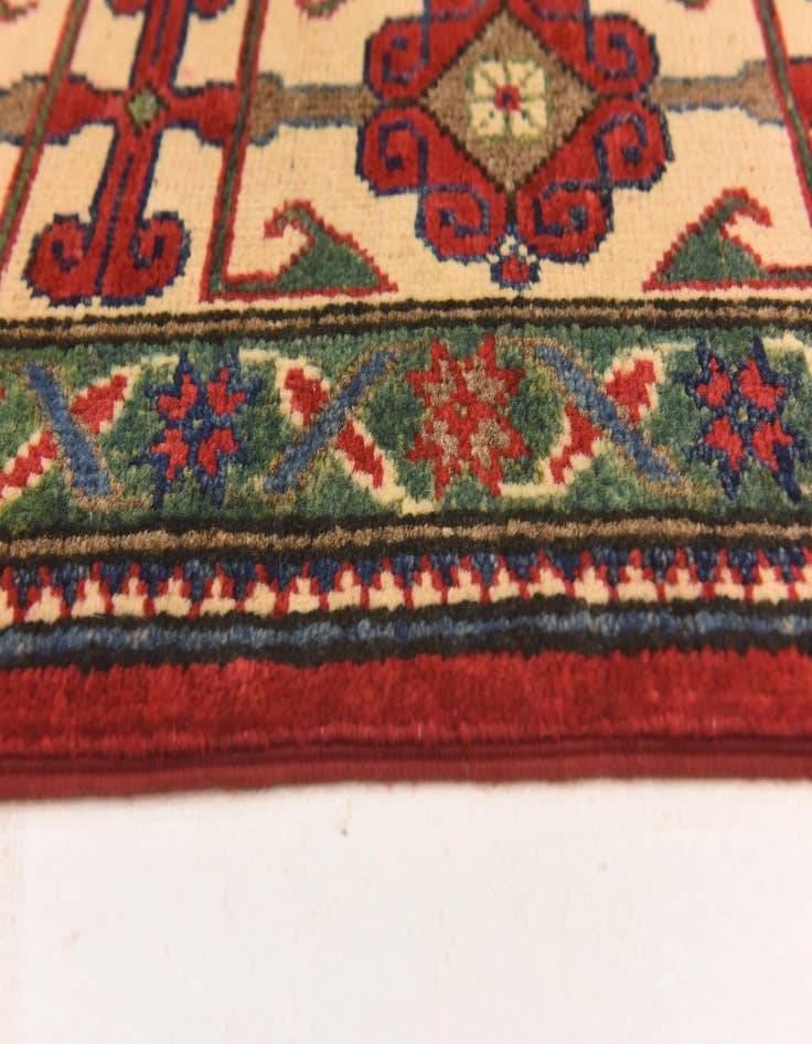 Detail image of  5' 7 x 7' 10  Hand Knotted Kazak Rug