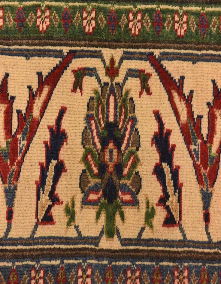 Detail image of  6' 6 x 10' 6  Hand Knotted Kazak Rug