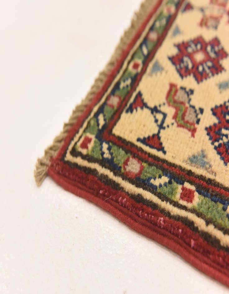 Detail image of  2' 9 x 4' 2  Hand Knotted Kazak Rug