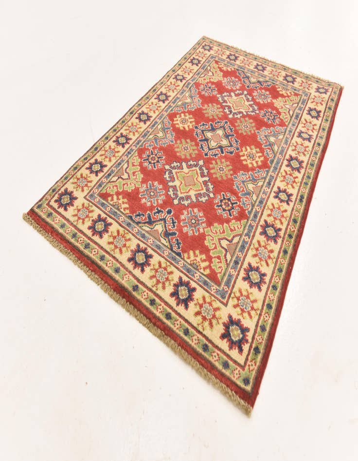 Detail image of  2' 8 x 4' 2  Hand Knotted Kazak Rug