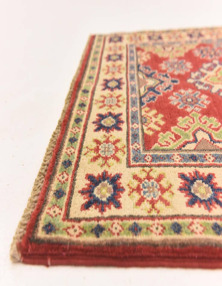 Detail image of  2' 8 x 4' 2  Hand Knotted Kazak Rug
