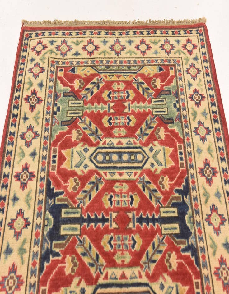 Detail image of  2' 7 x 4' 1  Hand Knotted Kazak Oriental Rug