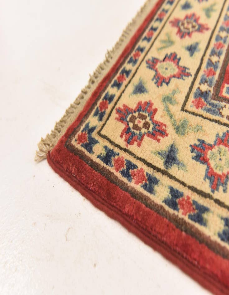 Detail image of  2' 7 x 4' 1  Hand Knotted Kazak Oriental Rug