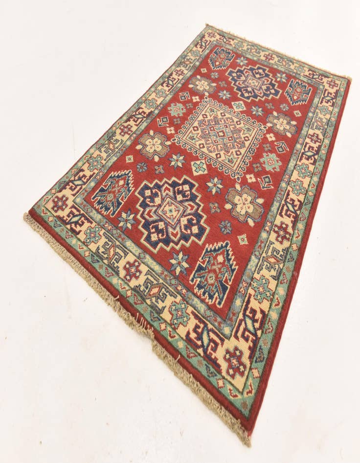 Detail image of  2' 8 x 4' 1  Hand Knotted Kazak Rug