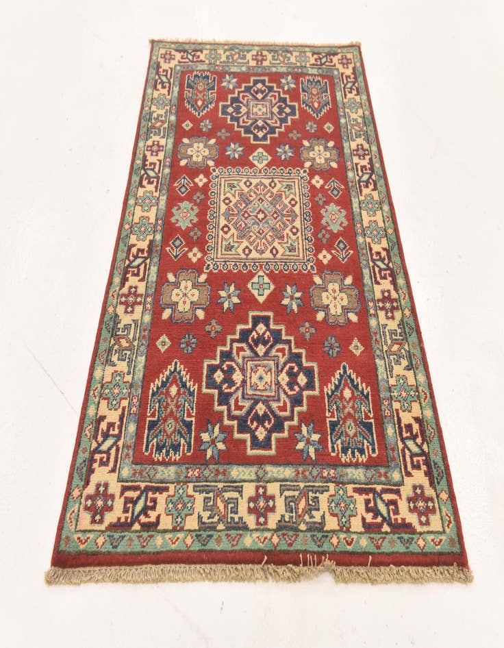 Detail image of  2' 8 x 4' 1  Hand Knotted Kazak Rug