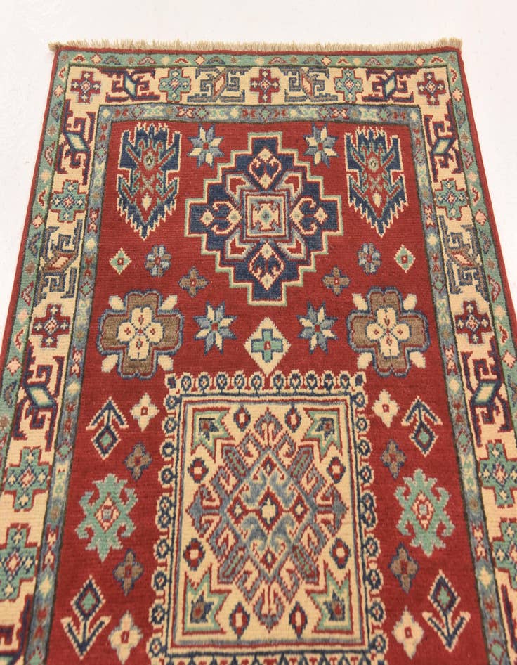 Detail image of  2' 8 x 4' 1  Hand Knotted Kazak Rug