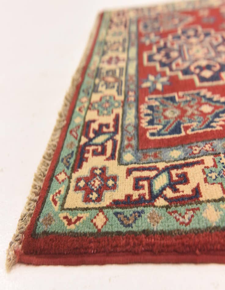 Detail image of  2' 8 x 4' 1  Hand Knotted Kazak Rug