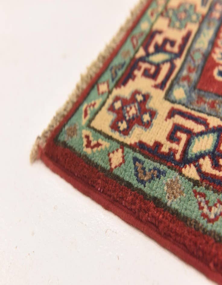 Detail image of  2' 8 x 4' 1  Hand Knotted Kazak Rug