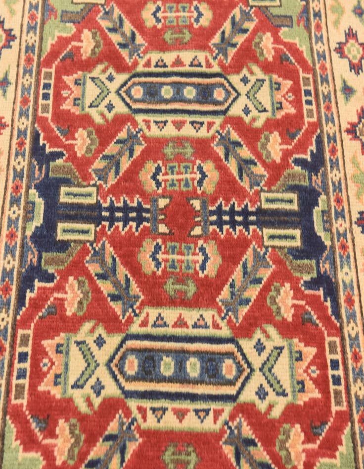 Detail image of  2' 7 x 3' 11  Hand Knotted Kazak Rug