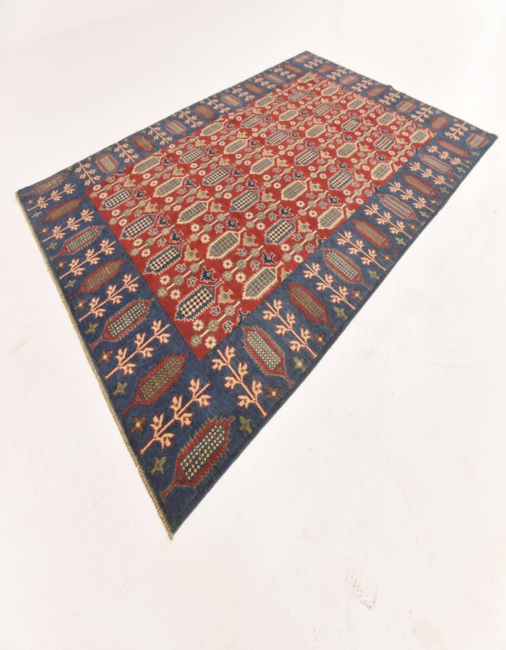 Detail image of  6' 6 x 9' 9  Hand Knotted Kazak Rug