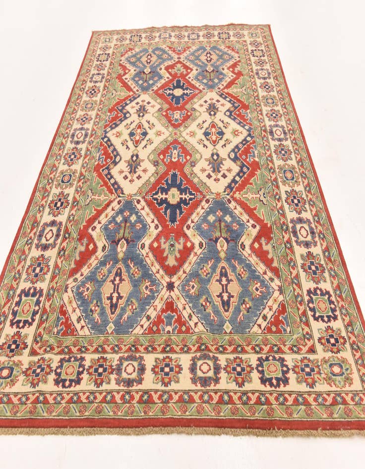 Detail image of  6' x 9'  Hand Knotted Kazak Rug