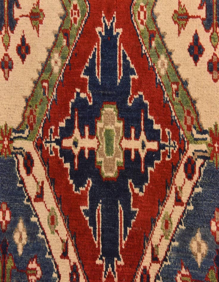 Detail image of  6' x 9'  Hand Knotted Kazak Rug