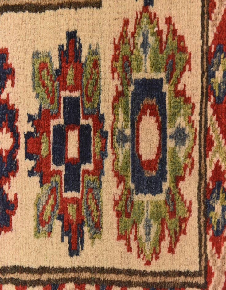 Detail image of  6' x 9'  Hand Knotted Kazak Rug