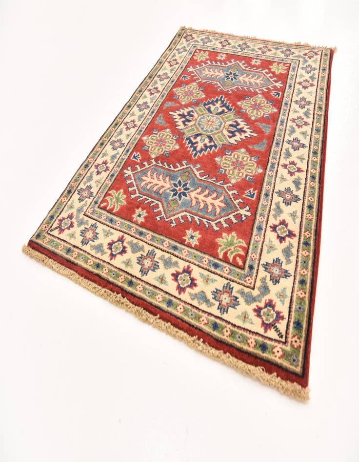 Detail image of  2' 9 x 3' 10  Hand Knotted Kazak Rug