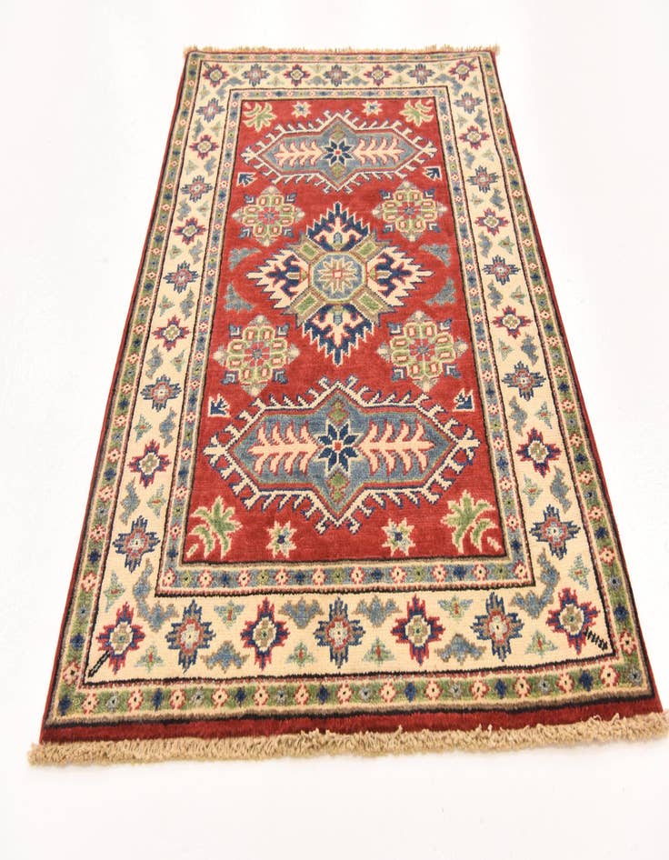 Detail image of  2' 9 x 3' 10  Hand Knotted Kazak Rug