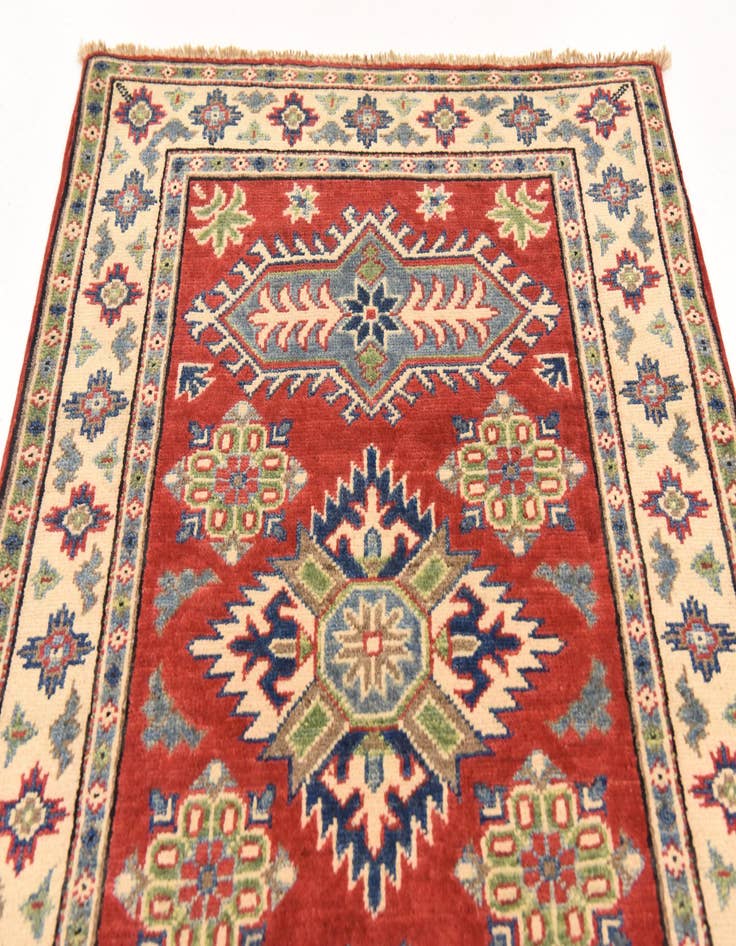 Detail image of  2' 9 x 3' 10  Hand Knotted Kazak Rug