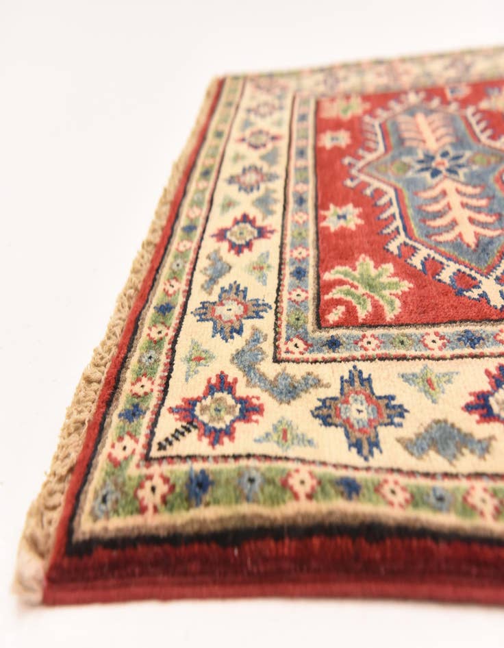 Detail image of  2' 9 x 3' 10  Hand Knotted Kazak Rug