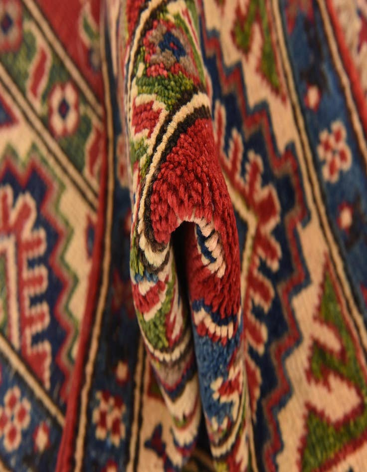 Detail image of  2' 9 x 4'  Hand Knotted Kazak Rug