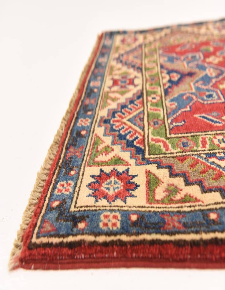 Detail image of  2' 9 x 4'  Hand Knotted Kazak Rug