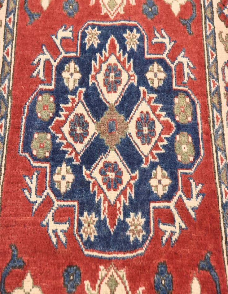 Detail image of  2' 7 x 4' 1  Hand Knotted Kazak Rug