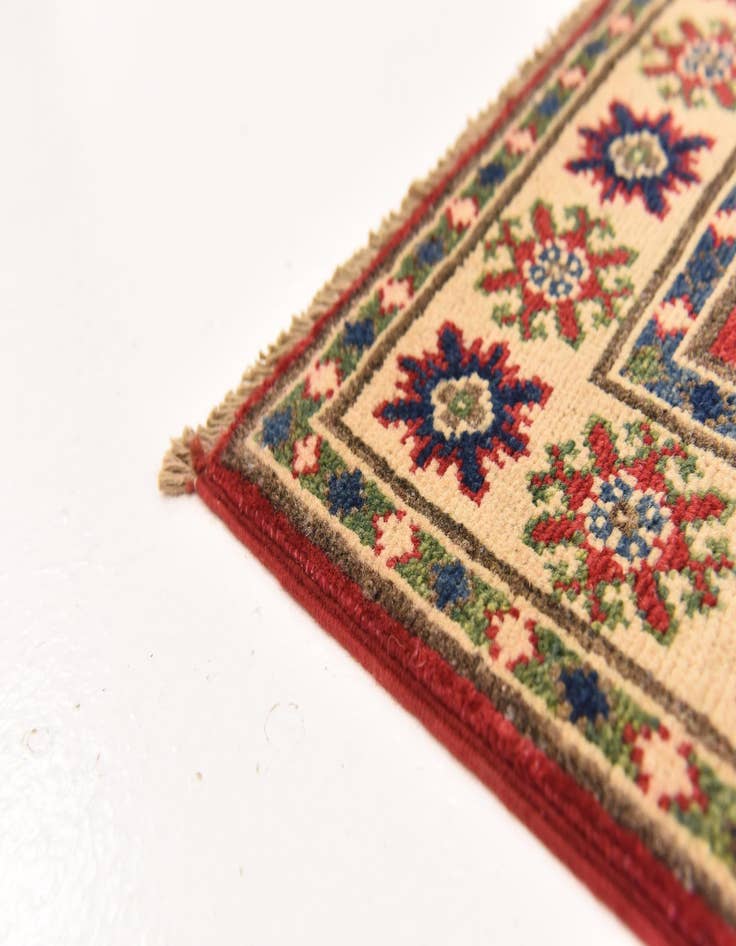 Detail image of  2' 8 x 4' 3  Hand Knotted Kazak Rug