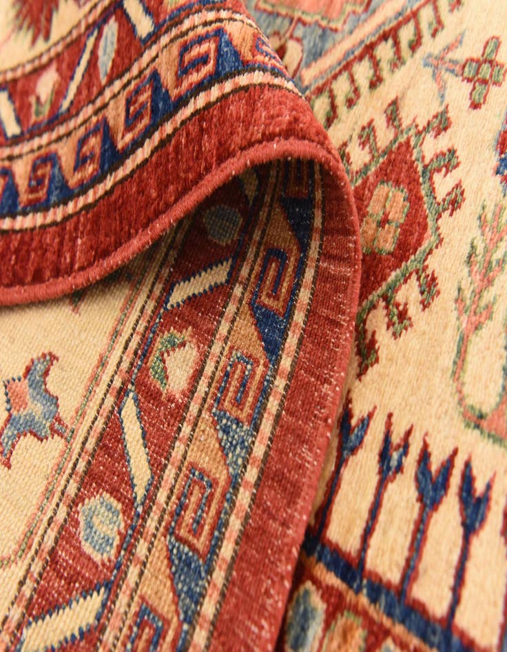 Detail image of  5' 7 x 7' 9  Hand Knotted Kazak Oriental Rug