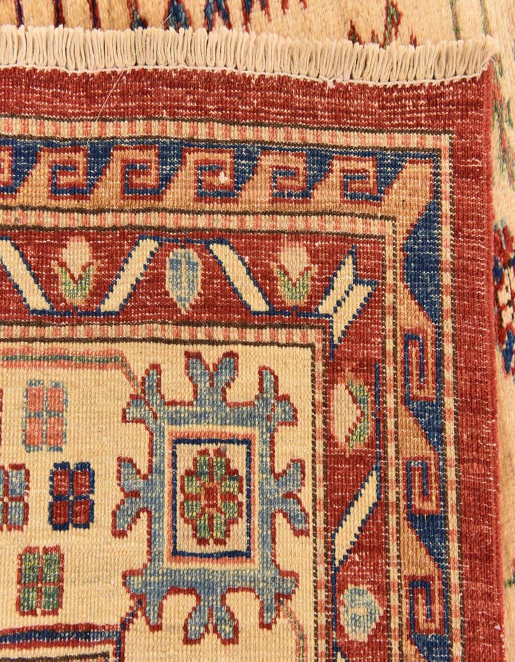 Detail image of  5' 7 x 7' 9  Hand Knotted Kazak Oriental Rug