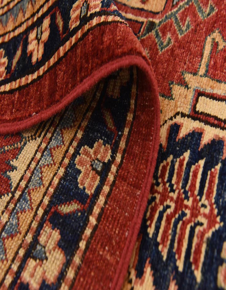 Detail image of  5' 8 x 8' 2  Hand Knotted Kazak Oriental Rug