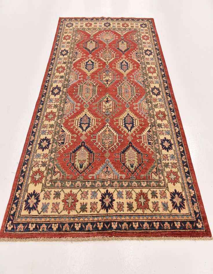 Detail image of  5' 8 x 8' 2  Hand Knotted Kazak Oriental Rug