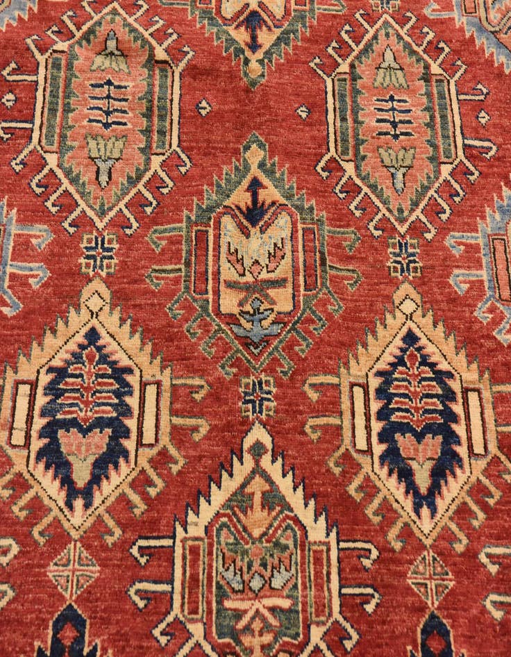 Detail image of  5' 8 x 8' 2  Hand Knotted Kazak Oriental Rug