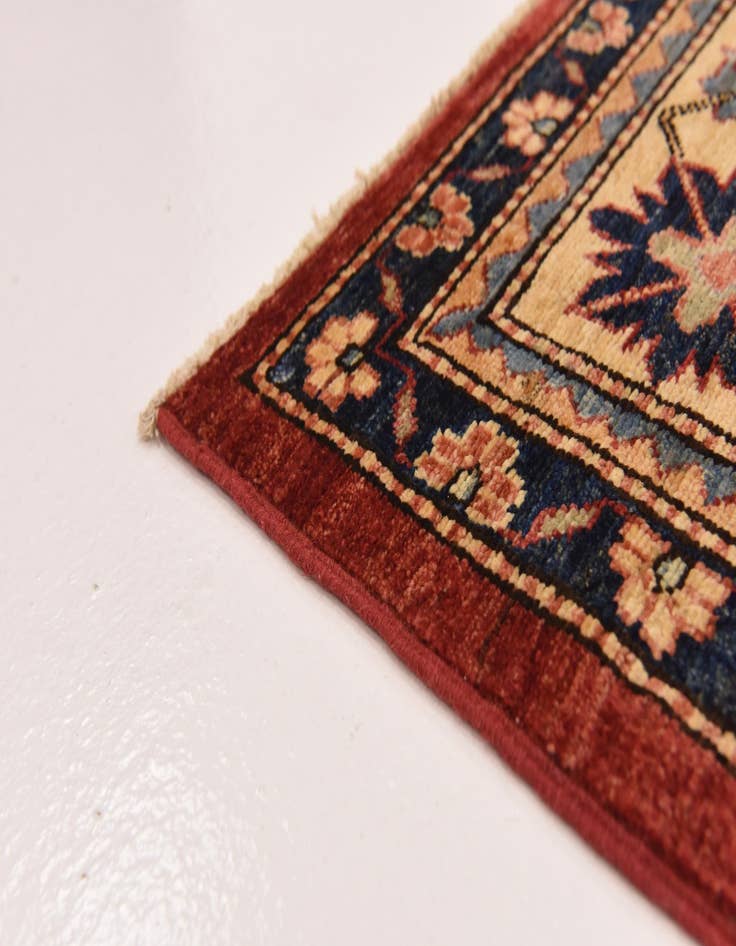 Detail image of  5' 8 x 8' 2  Hand Knotted Kazak Oriental Rug