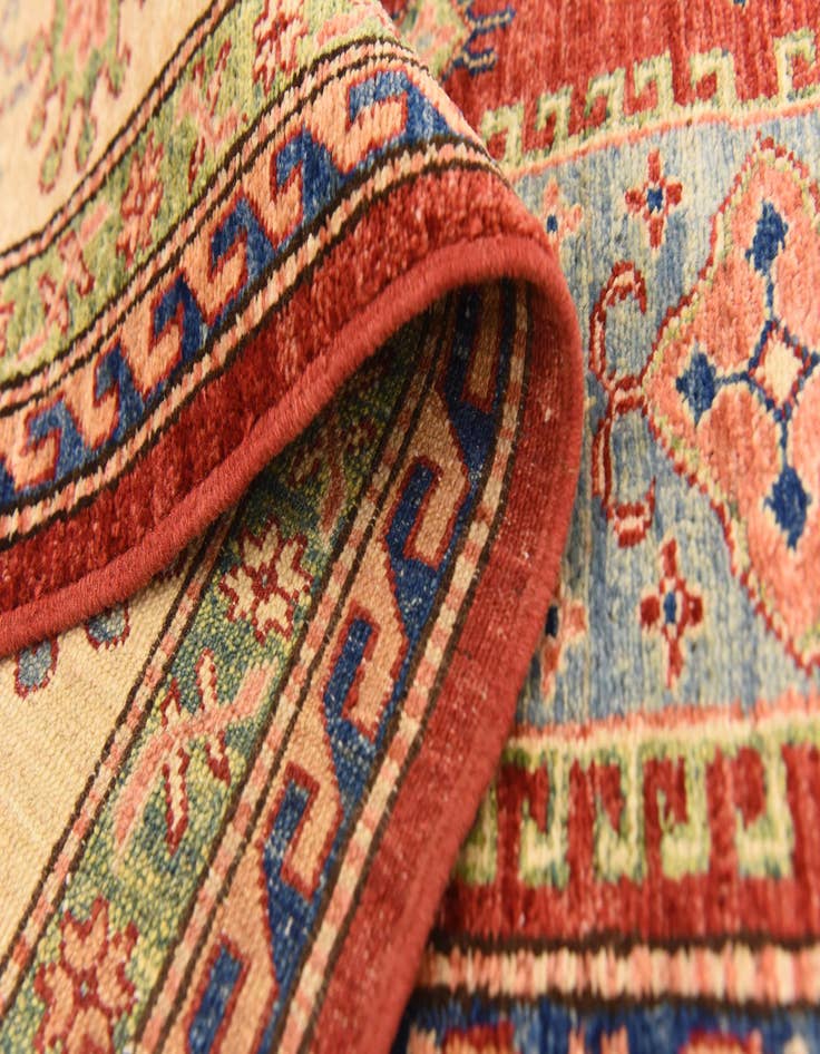 Detail image of  5' 7 x 8'  Hand Knotted Kazak Oriental Rug