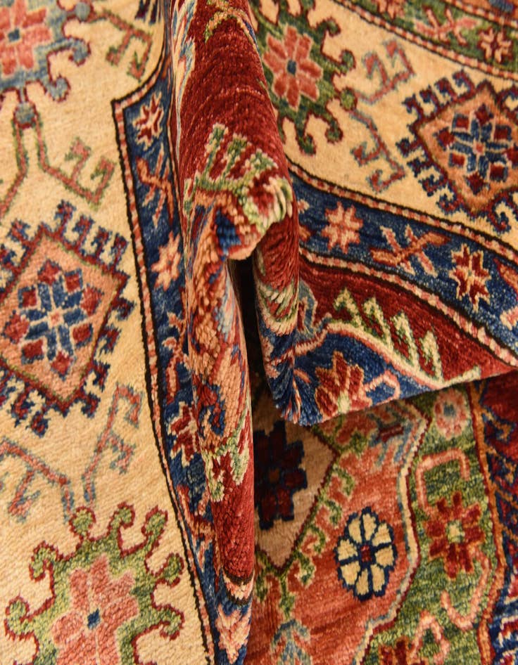 Detail image of  5' 7 x 8'  Hand Knotted Kazak Oriental Rug