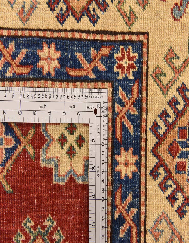Detail image of  5' 7 x 8'  Hand Knotted Kazak Oriental Rug