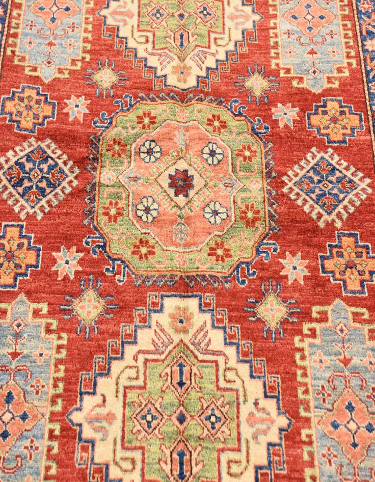 Detail image of  5' 7 x 8'  Hand Knotted Kazak Oriental Rug