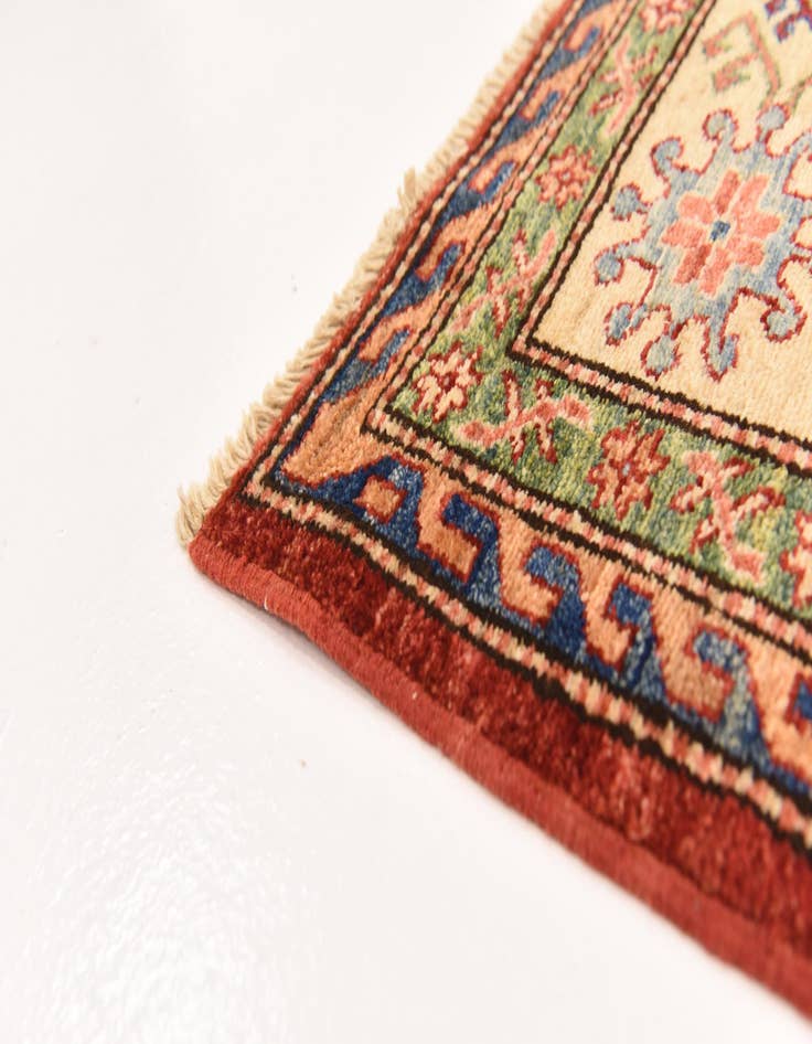Detail image of  5' 7 x 8'  Hand Knotted Kazak Oriental Rug