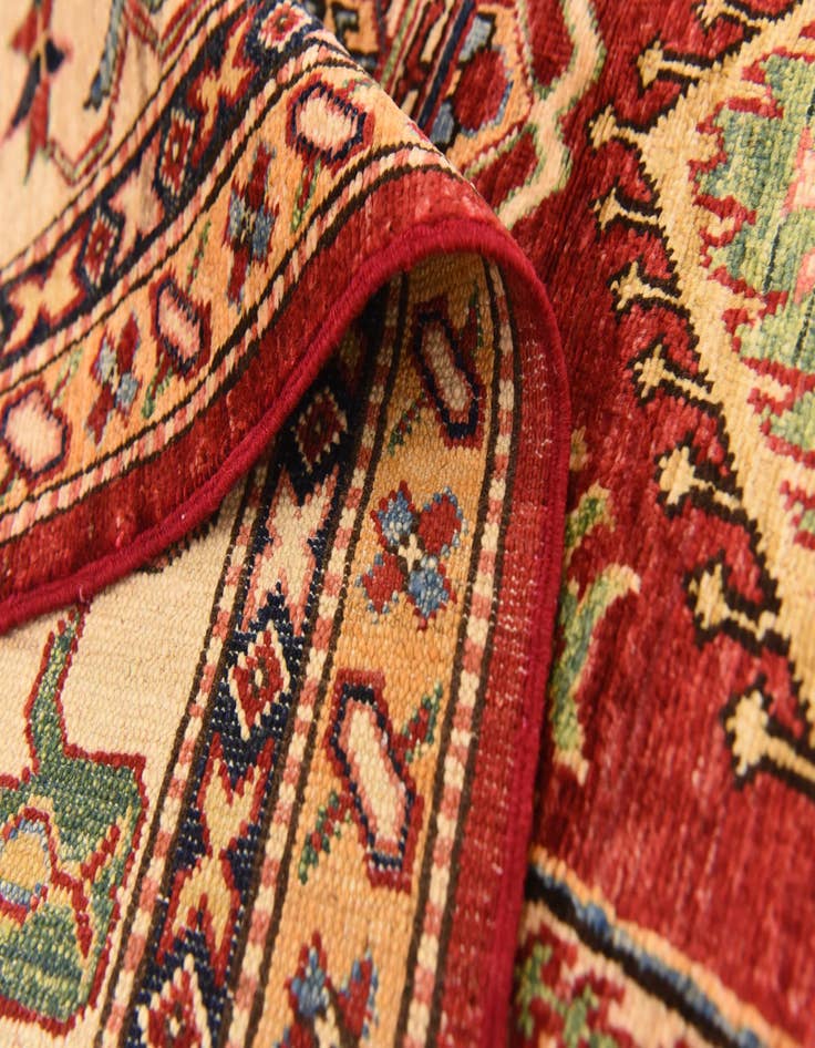 Detail image of  6' 1 x 7' 11  Hand Knotted Kazak Oriental Rug