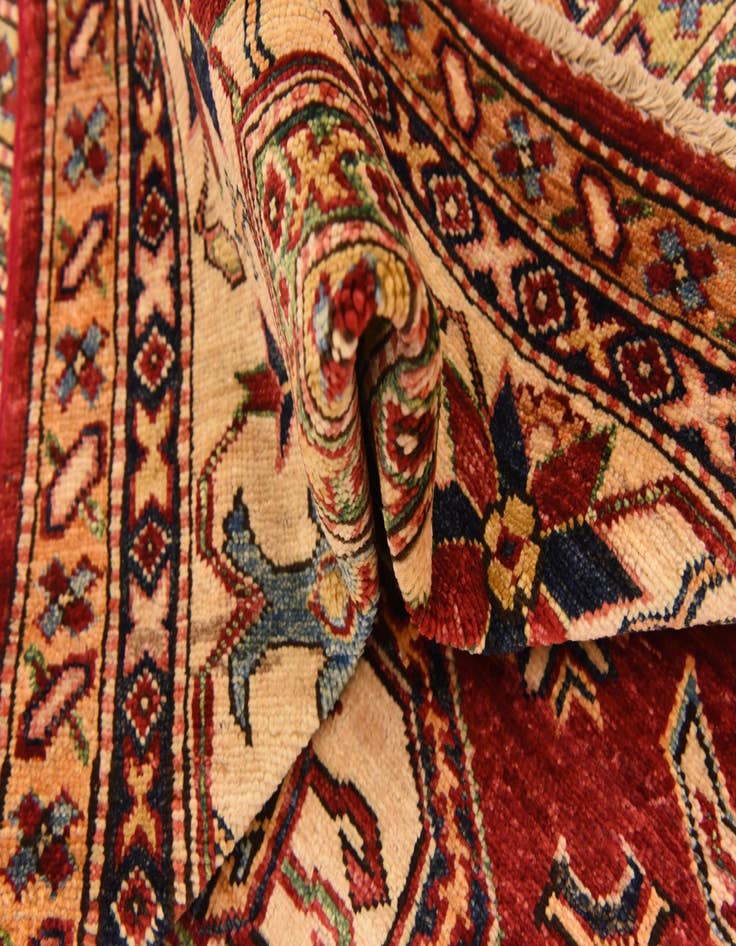 Detail image of  6' 1 x 7' 11  Hand Knotted Kazak Oriental Rug