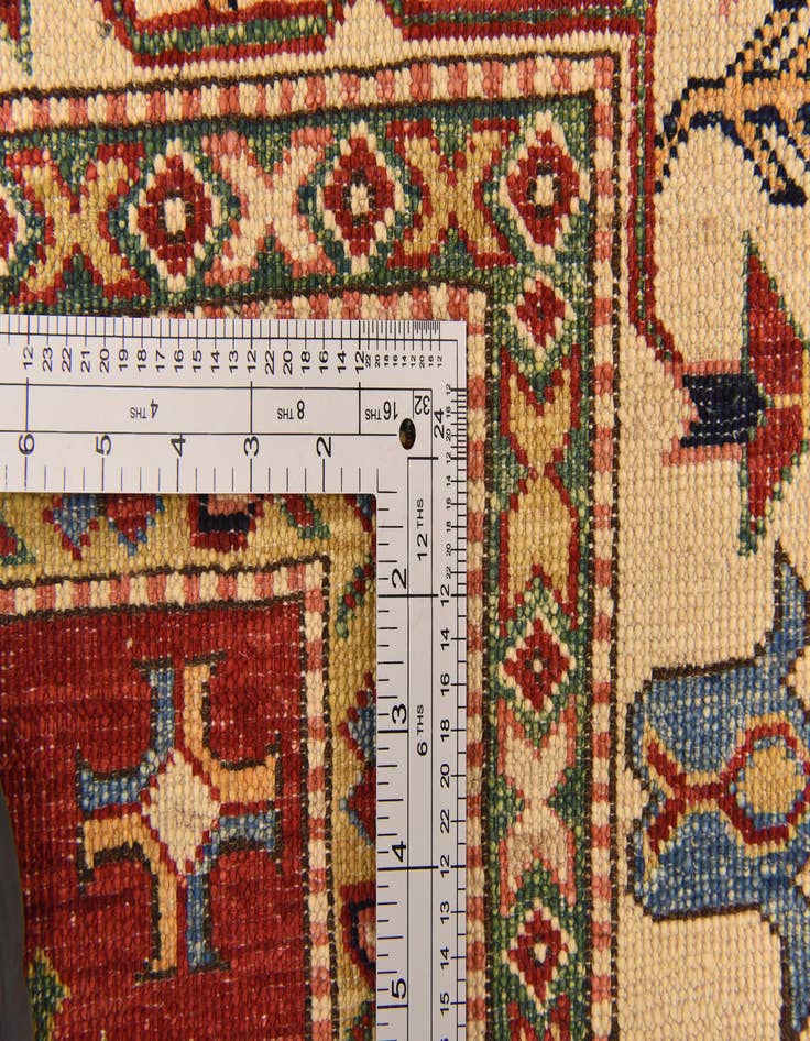 Detail image of  6' 1 x 7' 11  Hand Knotted Kazak Oriental Rug